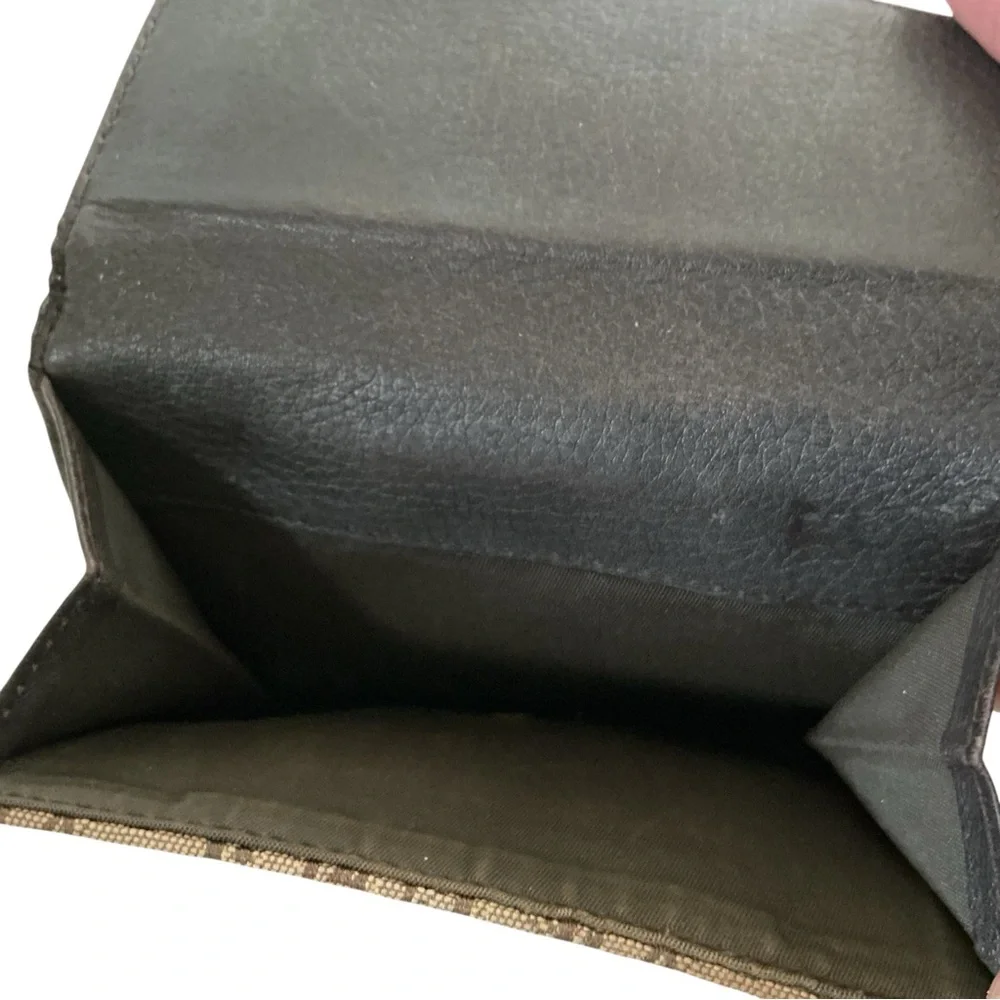 Christian Dior Brown Trotter Compact Wallet
